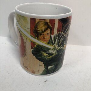 2011 Star Wars Mug Galerie Official Licensed Luke Skywalker Battles Darth Vader